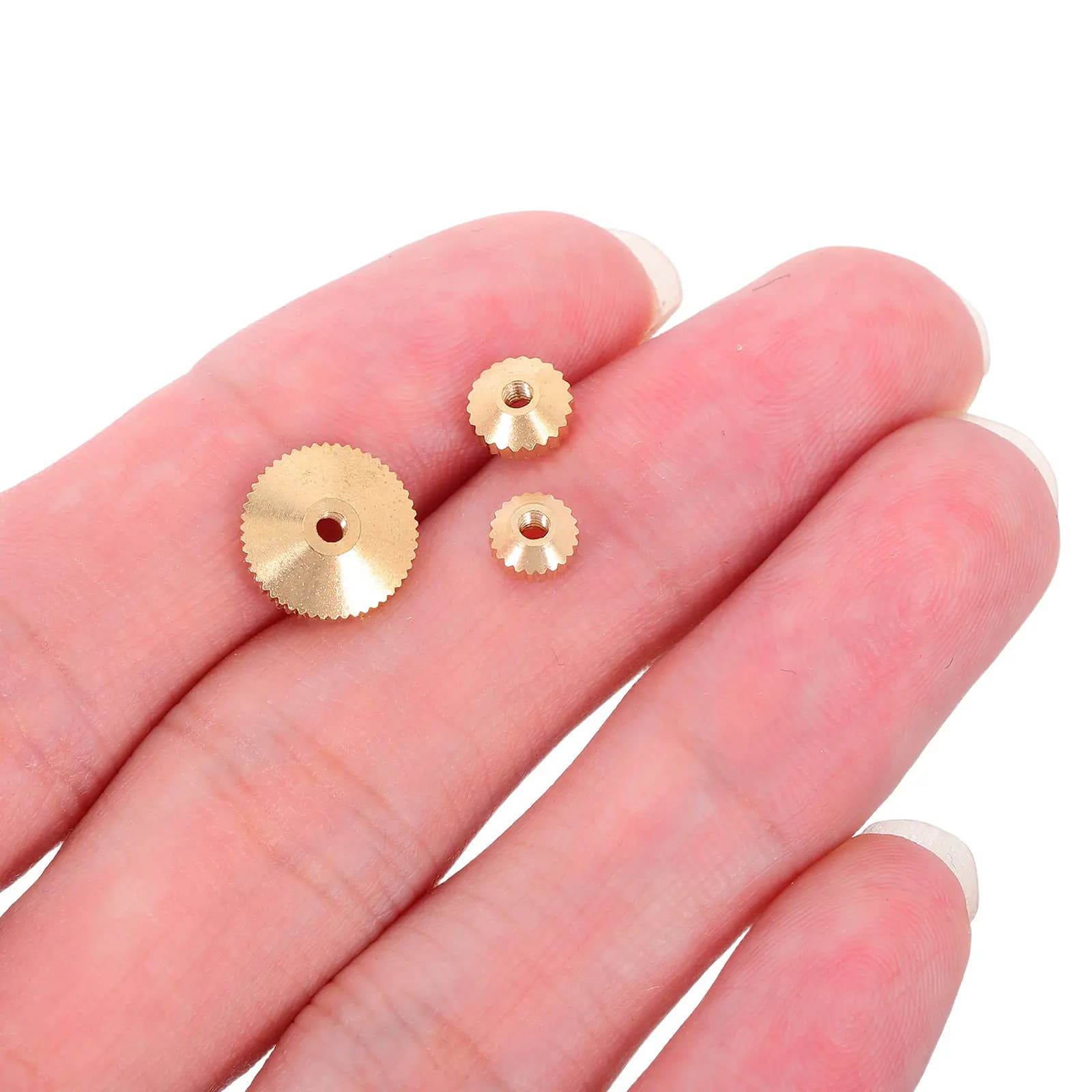 12Pcs Clock Movement Nuts Brass Assortment Fixing Kit for Quartz Clock Repair Replacement Wall Grandfather Parts