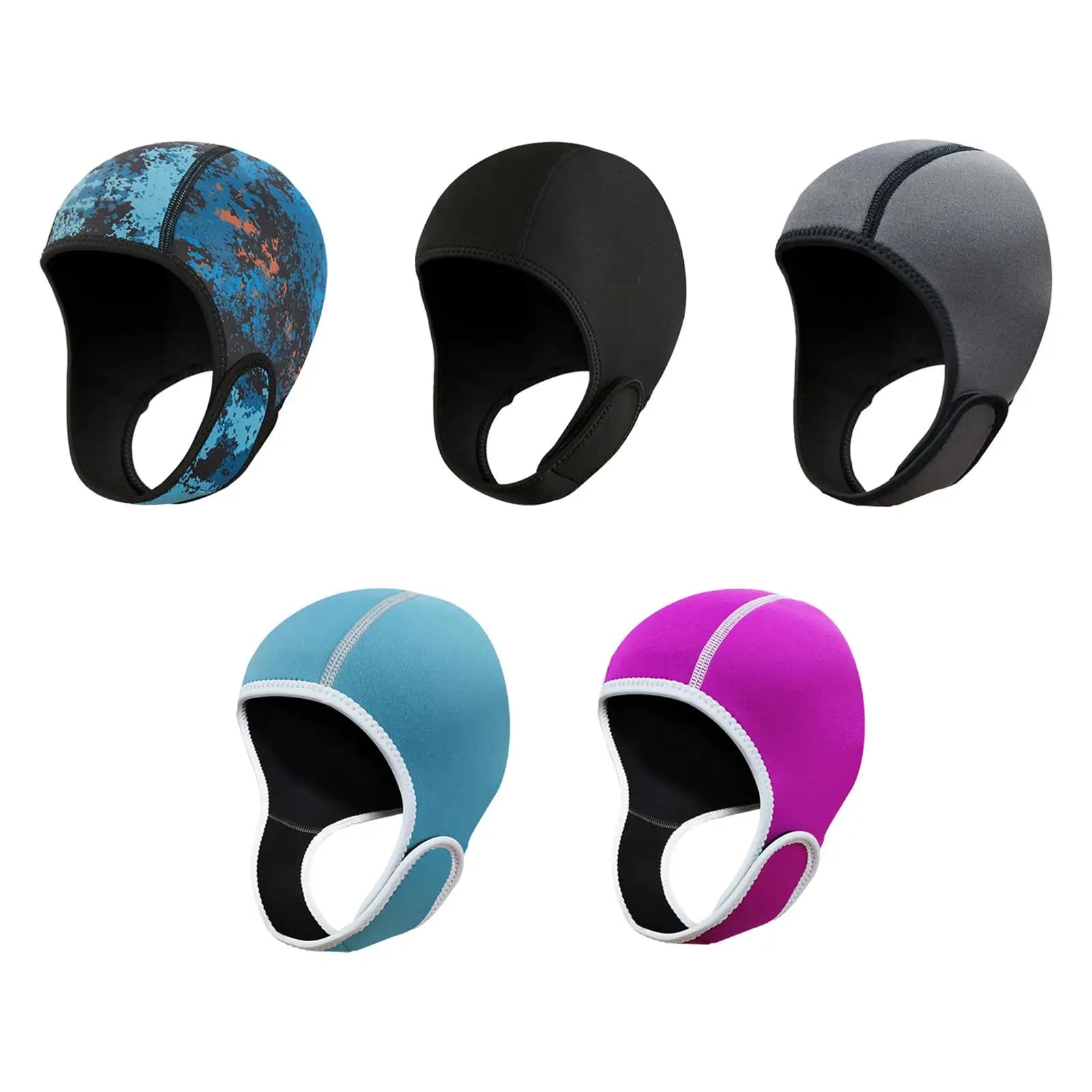 Diving hood with protective subgola for ears 2 mm neoprene mutant hood Swim hat for women Men Winter Sailing
