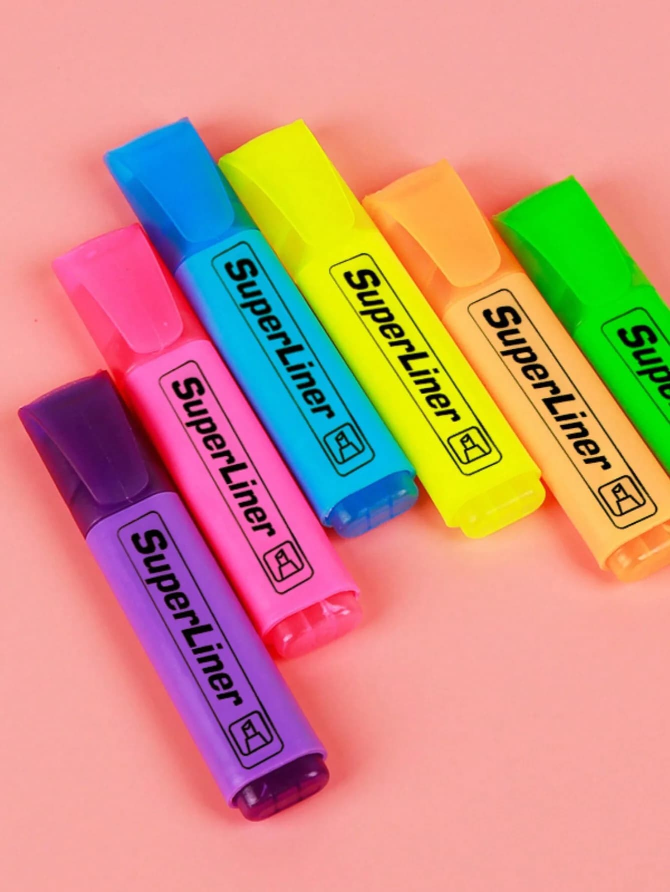Evidenziatore Classico a Doppia Punta, 4/6 Colori, Non Sbava, Asciugatura Rapida, a Base d'Acqua – Forniture per Scuola e Ufficio