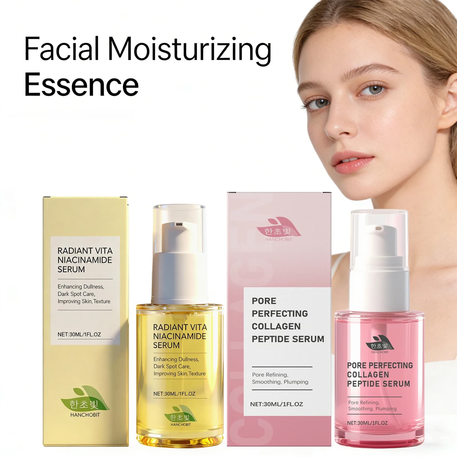 Hydrating Essence Face Serum to the Collagen Lifting Reduces Opacity Rejuvenation of the Skin Relieves the Redness Nutre Skin