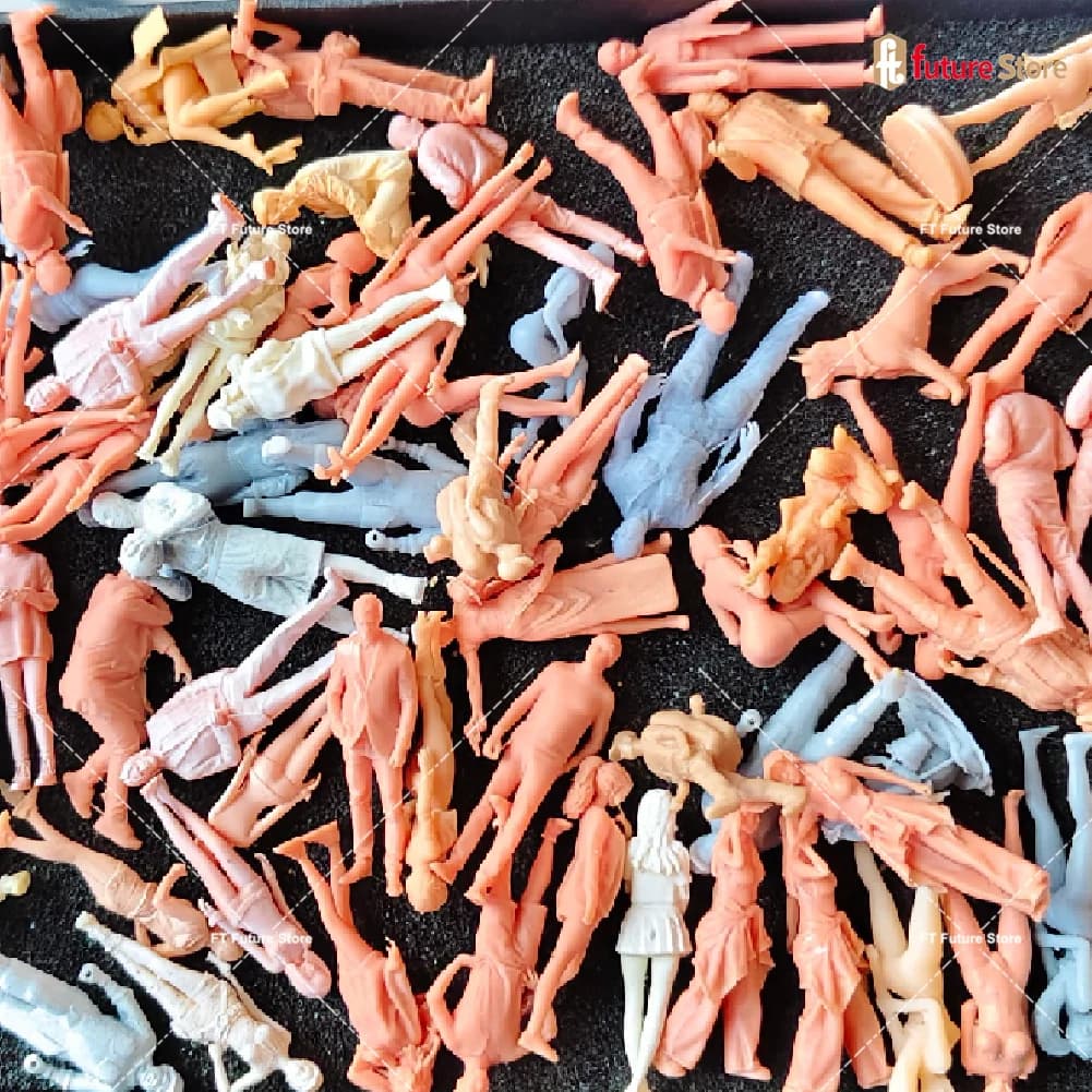 Box Cieca FAI FROM TE 5/10 Pz/set Miniatures Not Painted 1/64 1/87 Male Figure Female Doll Scene Puntelli Model For Car Vehicles Decorate