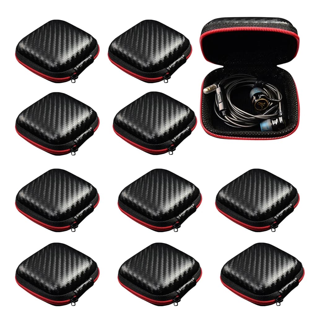 10-1PCS Hard Case for EVA Headphone Charging Cable Anti-Cloom Case for KZ QKZ Headset