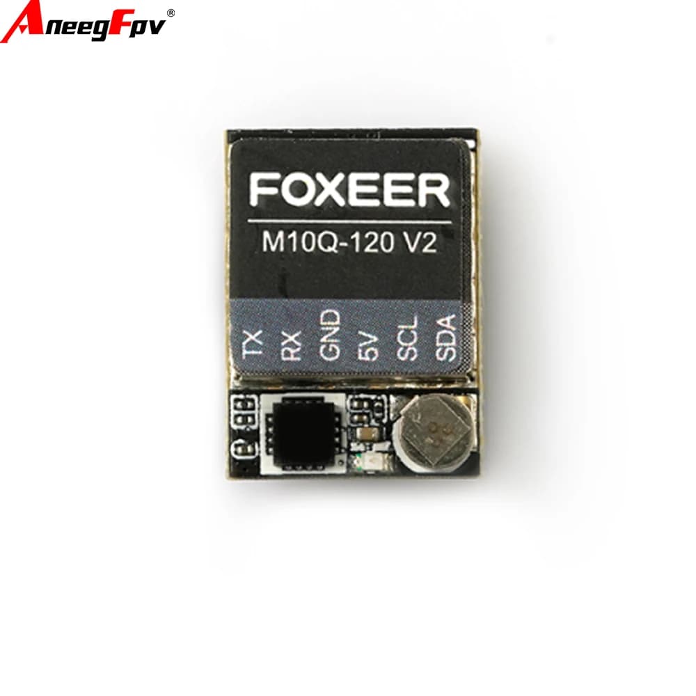 FOXEER M10Q V2 120 GPS with IST8310 compass, Ceramic antenna, Integrated battery, 5V input voltage for FPV RC drones