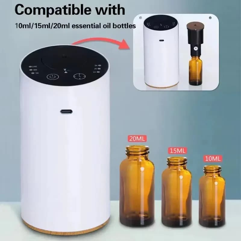 【Best-seller】Diffusore di oli essenziali per aromaterapia ad ultrasuoni senza acqua per auto, casa e ufficio