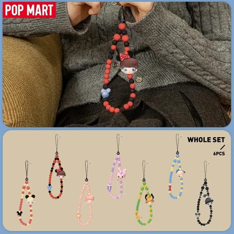 POP MART DIMOO WORLD X DISNEY Series-Cordino per cellulare Scatola cieca Scatola misteriosa Indovina borsa Giocattoli Bambola Cute Anime Figure Desktop