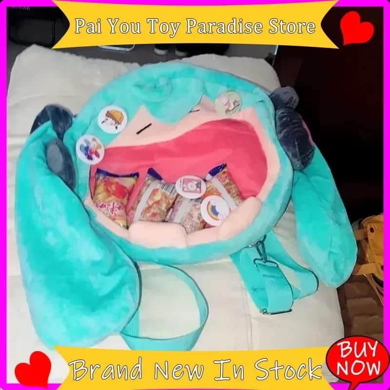 Hot Hatsune Miku Cute Anime Plush Backpack Kawaii Cartoon Ita Shoulder Bag Knapsack For Anime Fans Daily Commute Travel Gift