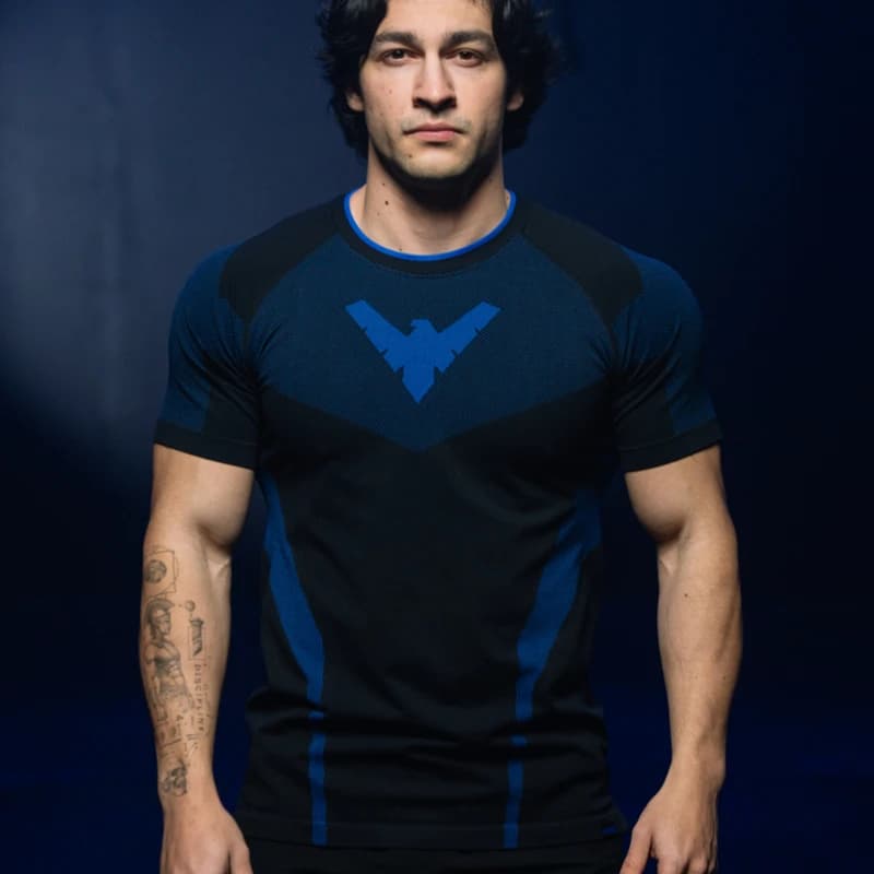 DC Comics Nightwing Limited Edition Men MMA Fitness Training Short Sleeve Adult Plus Size Quick-Drying Breathable Sports T-Shirt
