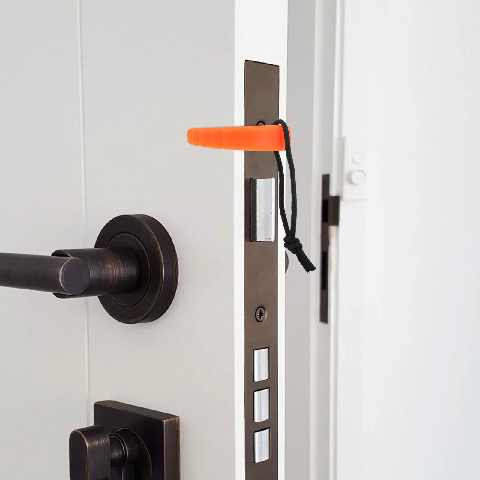 Fermaporta di Sicurezza a Forma di C, Previene Schiacciamento delle Dita e Chiusure Brusche, Ideale per Appartamenti, Uffici, Scuole, Vigili del Fuoco