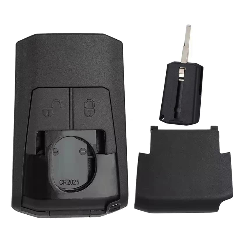 YIQIXIN Guscio per chiave auto con telecomando a 2 pulsanti per Mercedes Benz Actros Antos Truck Ignition MP4 2011-2019 con lama HU64 non tagliata