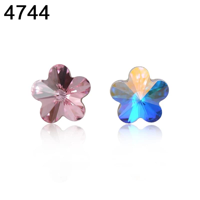 4744 Flower Fancy Stone Original Crystals from Austria Loose Beads for Nail Art Jewelry Making