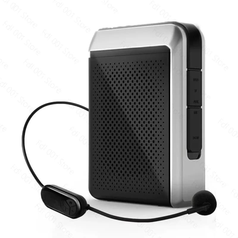 Voice Amplifier Wireless Microphone Bluetooth 5.0 Speaker College Teacher School Tour Guide Portable FM Radio Megaphone
