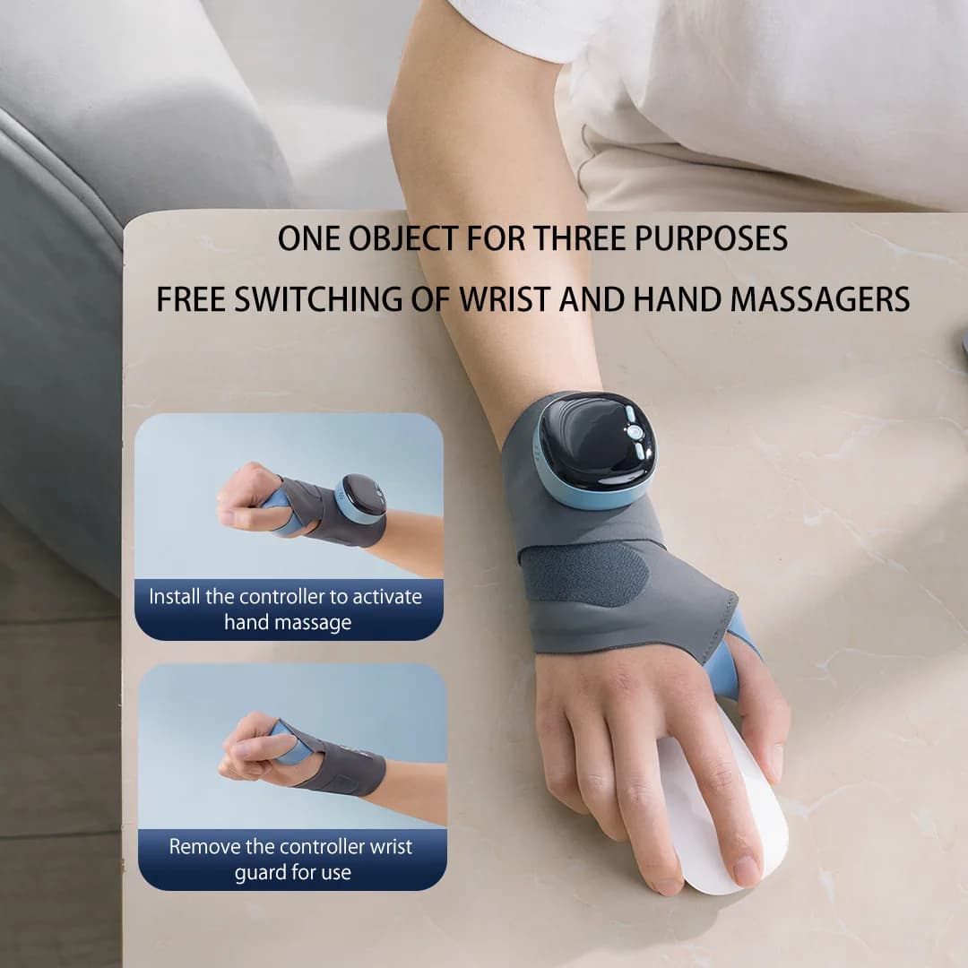 Nuovo EMS intelligente tendine guaina riscaldamento mano protezione del polso impacco caldo traspirante rimovibile distorsione della mano massaggio tutore