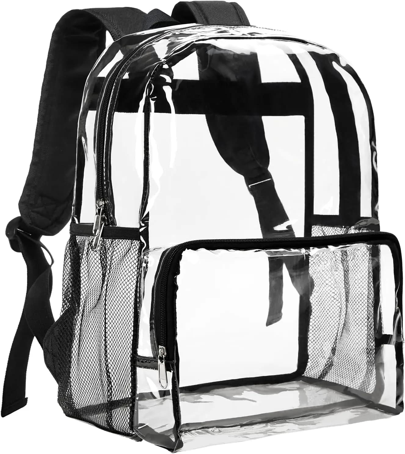 Zaino Trasparente Grande per Scuola, Lavoro ed Eventi - Materiale PVC Resistente con Design Trasparente