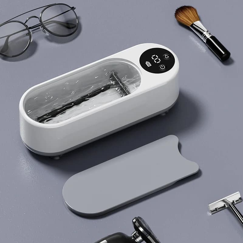 Macchina per la Pulizia Domestica Portatile, Pulitore a Ultrasuoni Clean Pod da 450ml, Macchina per la Pulizia di Gioielli, Occhiali, Pennelli da Trucco