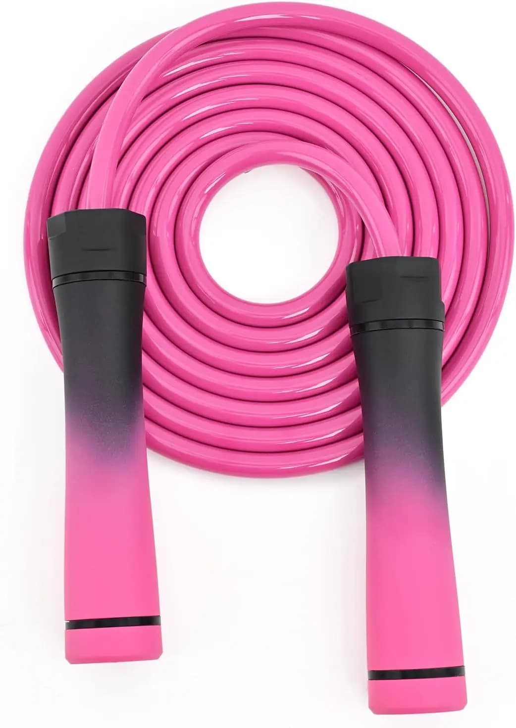 Corda per Saltare con Pesi 1LB, Anti-Groviglio con Cuscinetti a Sfera, Corda per Saltare Veloce per Uomini e Donne, Regolabile con Corda in PVC e Cotone da 9mm