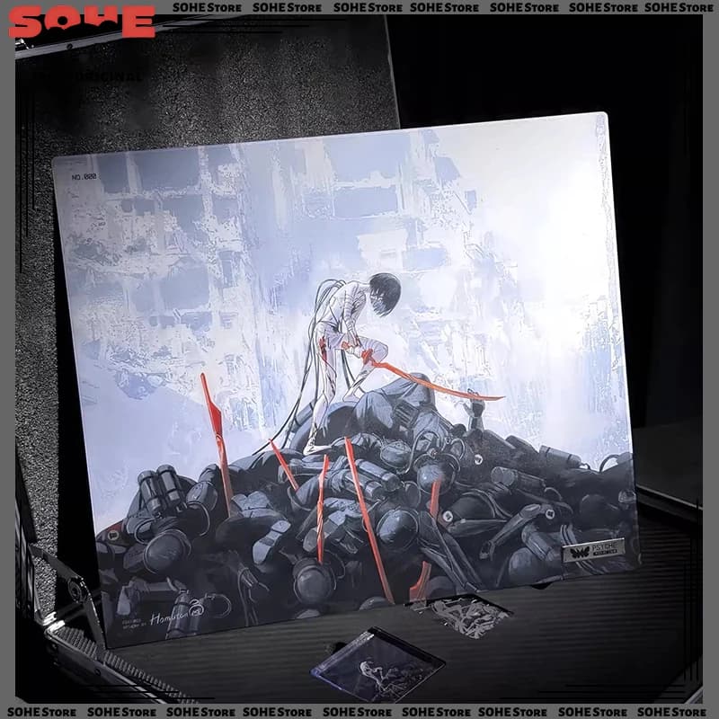 SYCHE GEAR MID-01 Yeku Anime E-Sports Tempered Glass Mouse Pad Large Mouse Pad Designed for FPS Games Reissue Version