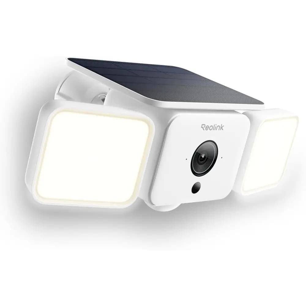 Wireless 2K 150 ° Telecamera di Sicurezza Esterna con Luce da 1000lm, Allarme Sonoro, Rilevamento Movimento AI/PIR, Visione Notturna a Colori, Wi-Fi Dual Band 2.4/5GHz