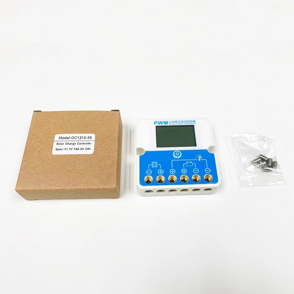 Regolatore di carica del pannello solare PWM Start 0V 10A adatto alla batteria al piombo acido 3S al litio 4S lifepo4