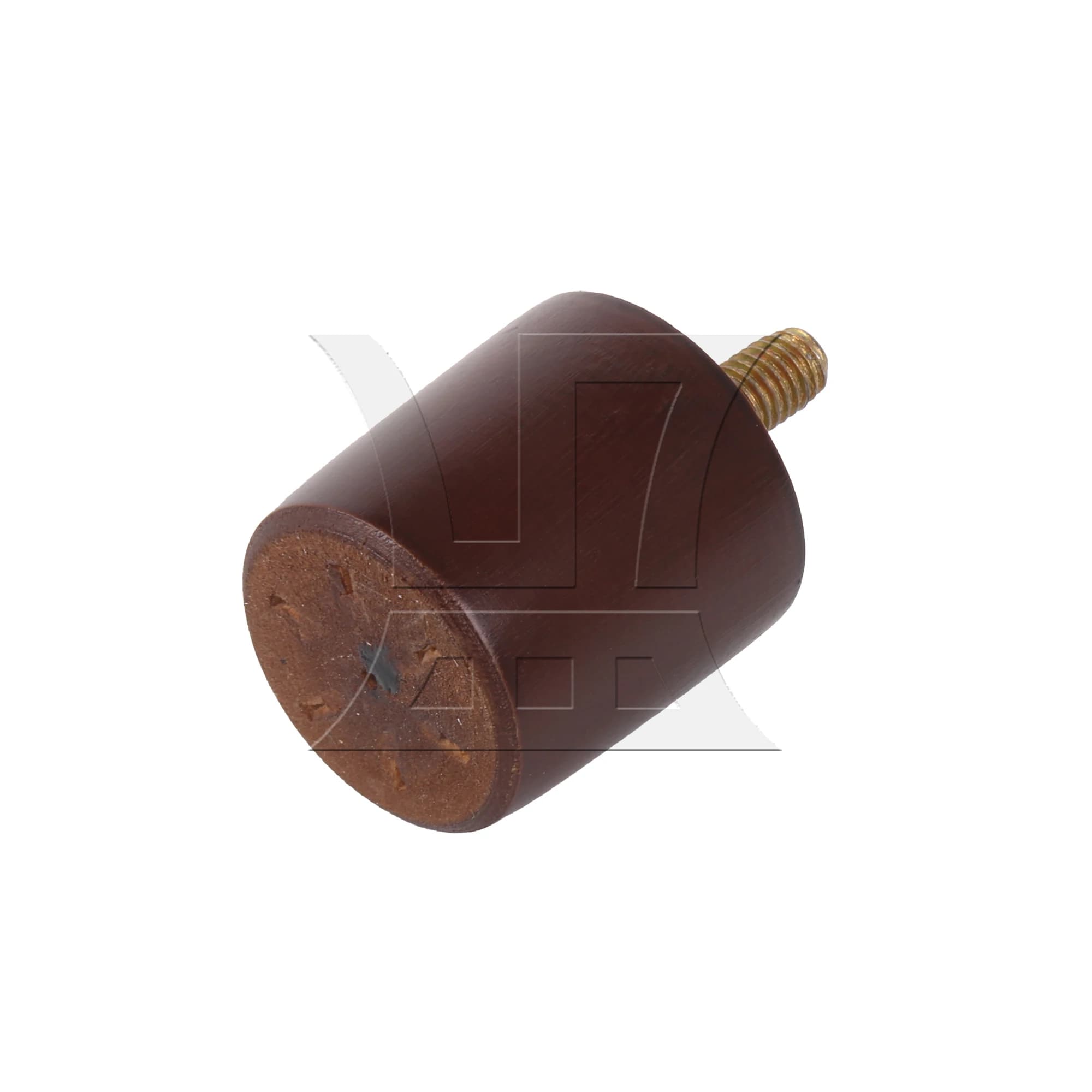 4 gambe per mobili marroni per sedia, divano, letto, tavolo, piedini 1,5x1,38 pollici