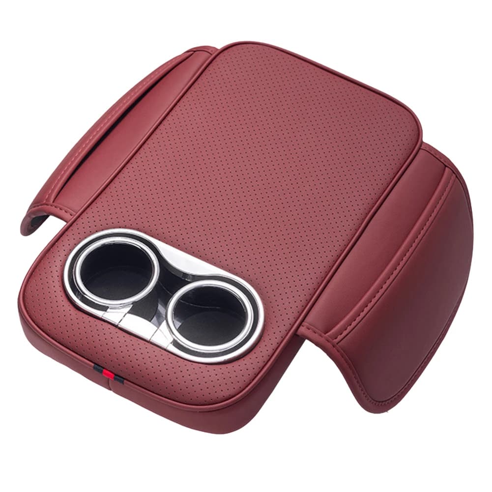 Imbottitura rialzata bracciolo per braccioli Copertura beige per bracciolo per auto Miglioramento del comfort per la guida Design di facile installazione