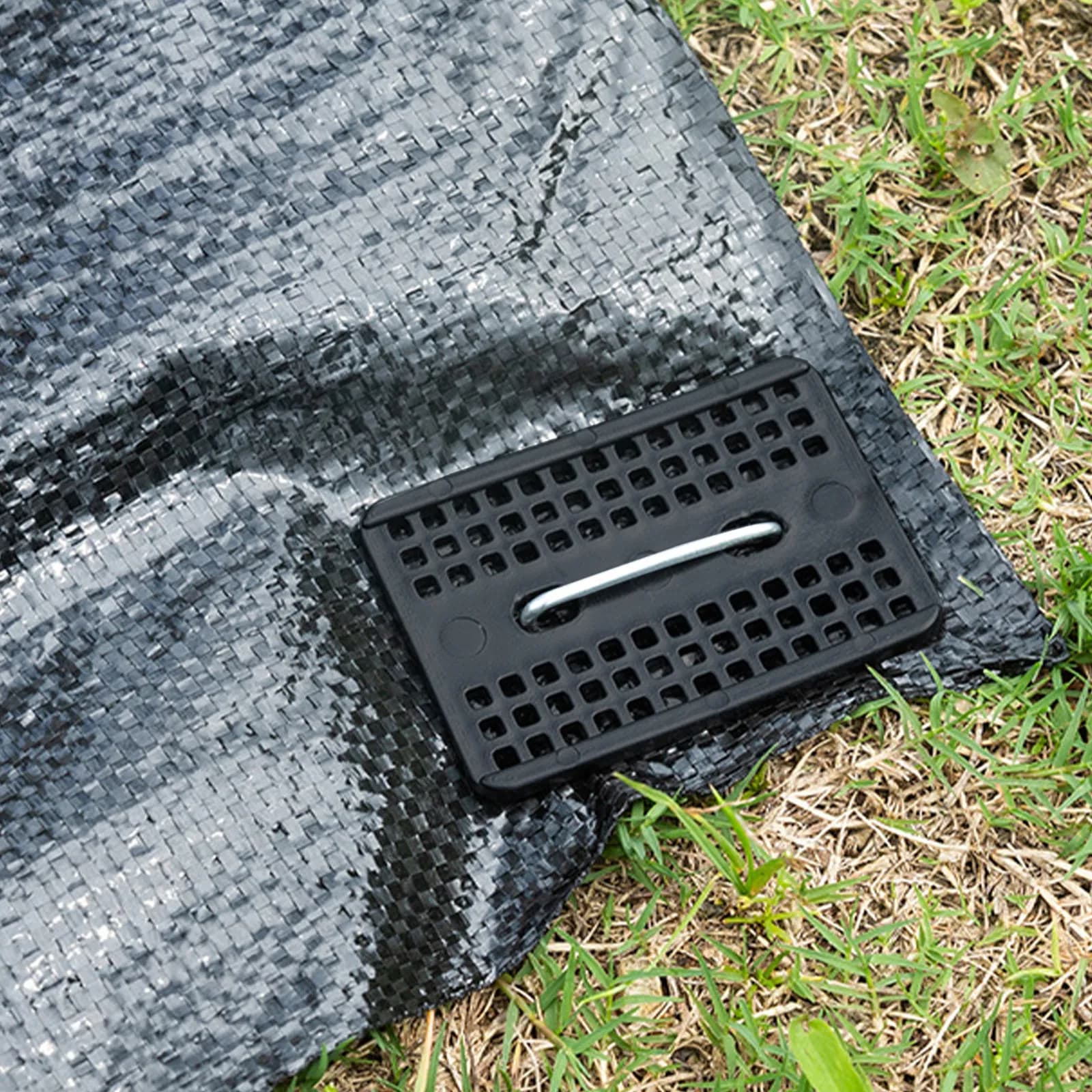 50Pcs Garden Staples Gasket Landscape Fabric Pad for Yard Tent Camping Stakes Replacement Gasket Lightweight Portable Grass
