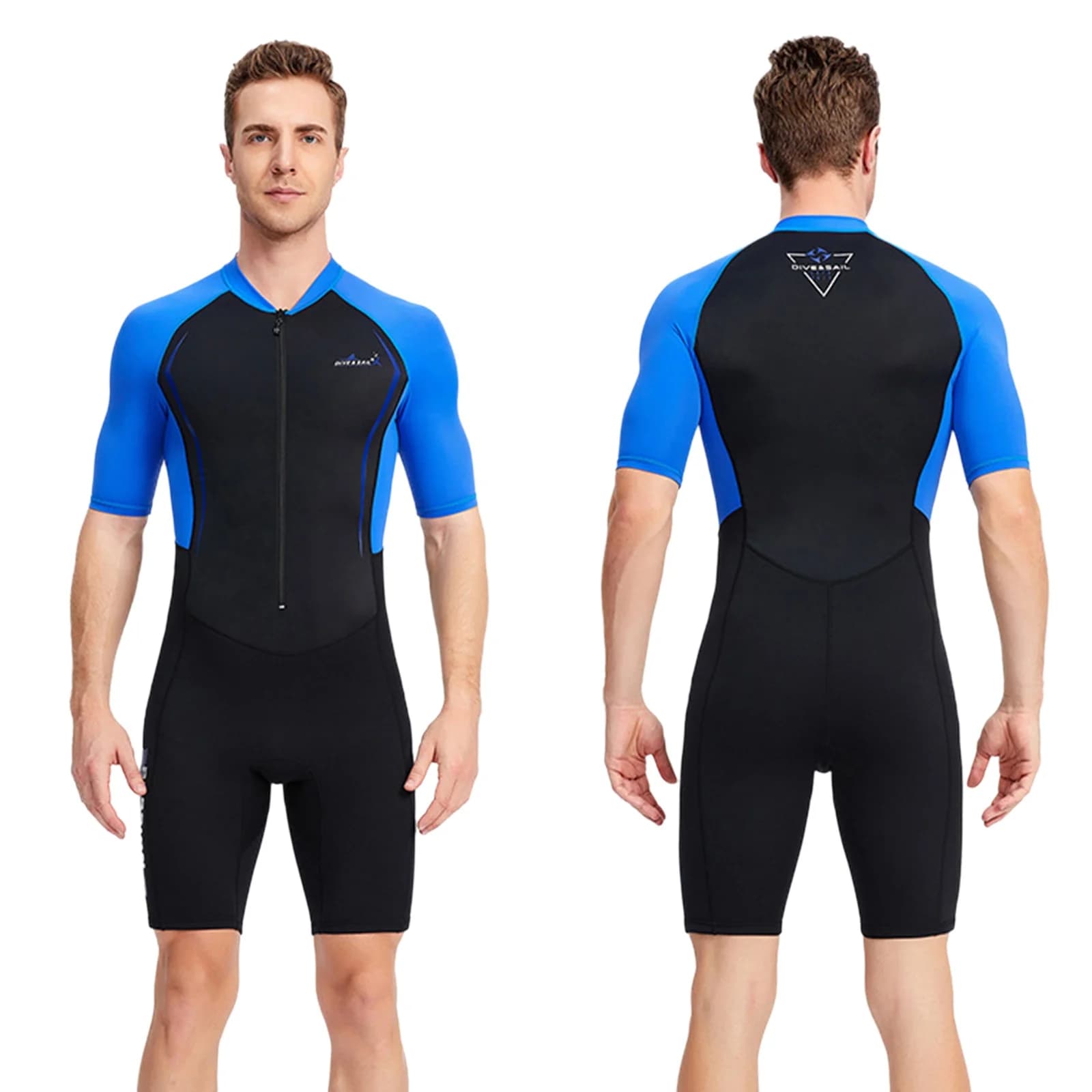Muta da Uomo in Neoprene da 1,5 mm a Maniche Corte, Termica, per Immersioni, Nuoto, Kayak e Paddle Boarding