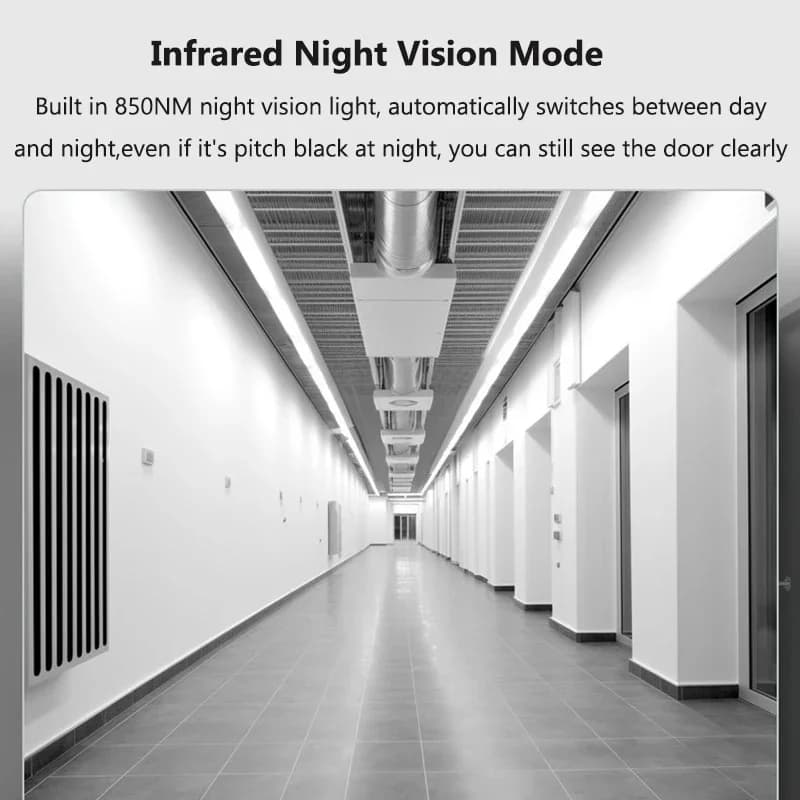 Videocitofono WiFi Sistema citofonico bidirezionale wireless Campanello per visione notturna IR Cambio vocale Telecamera per campanello per porta di sicurezza domestica intelligente