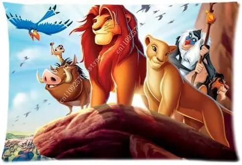 Federa per cuscino Il Re Leone, federa per cuscino con cartoni animati Disney, decorazione morbida per divano letto, regalo per bambini, feste, ragazzi e ragazze, copricuscino