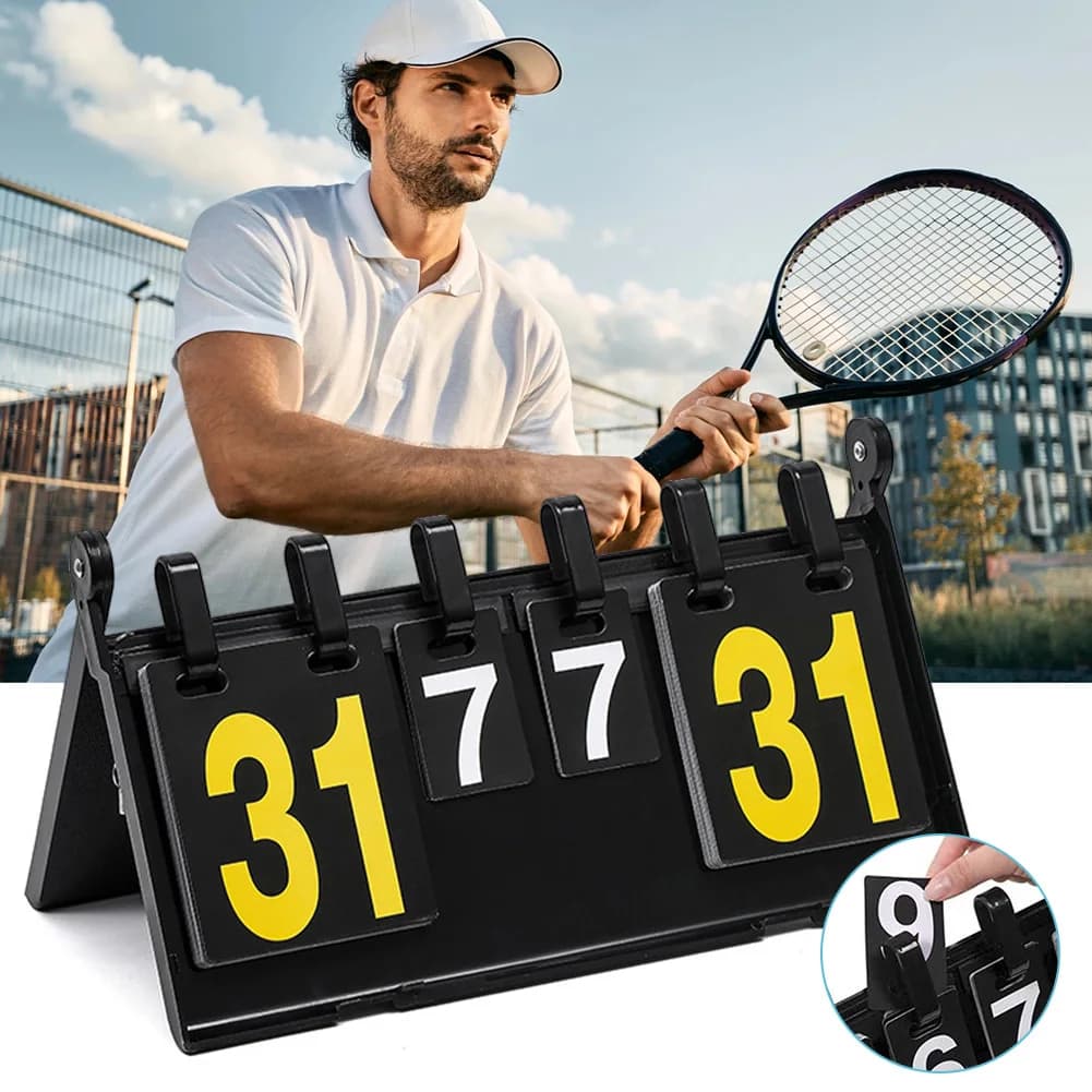 Flip Markers, Portable scoreboards table Baskeball Tennis Volley scoreboard for Baskeball Multi-function sports scoreboard