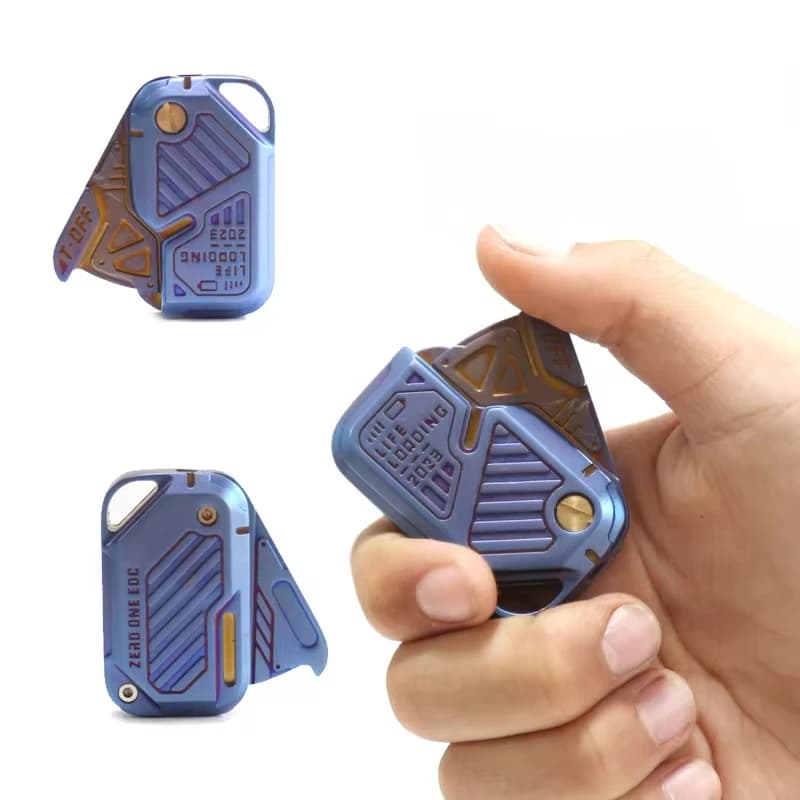 01EDC Fidget Slider Metallo Fidget Toys Strumento ADHD Anti-ansia Giocattoli da scrivania per adulti Giocattoli antistress Regali per bambini