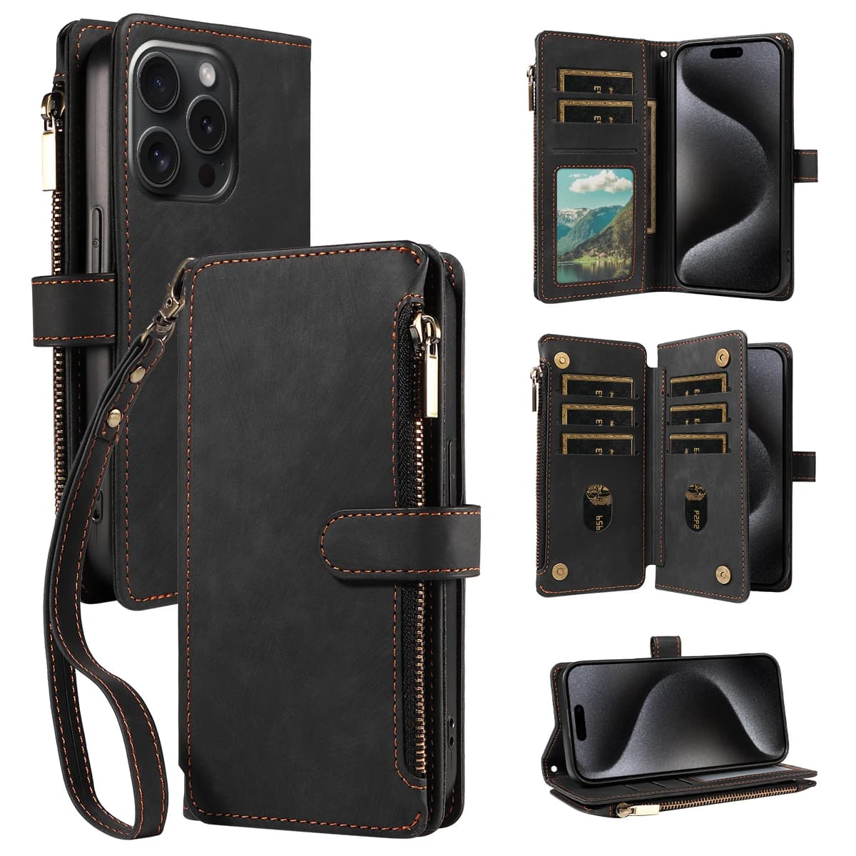 Custodia in pelle PU per Redmi Xiaomi POCO X3 X4 GT X5 M3 C61 11T 12 13T PRO 14 Flip con slot per schede Custodia a portafoglio con cerniera
