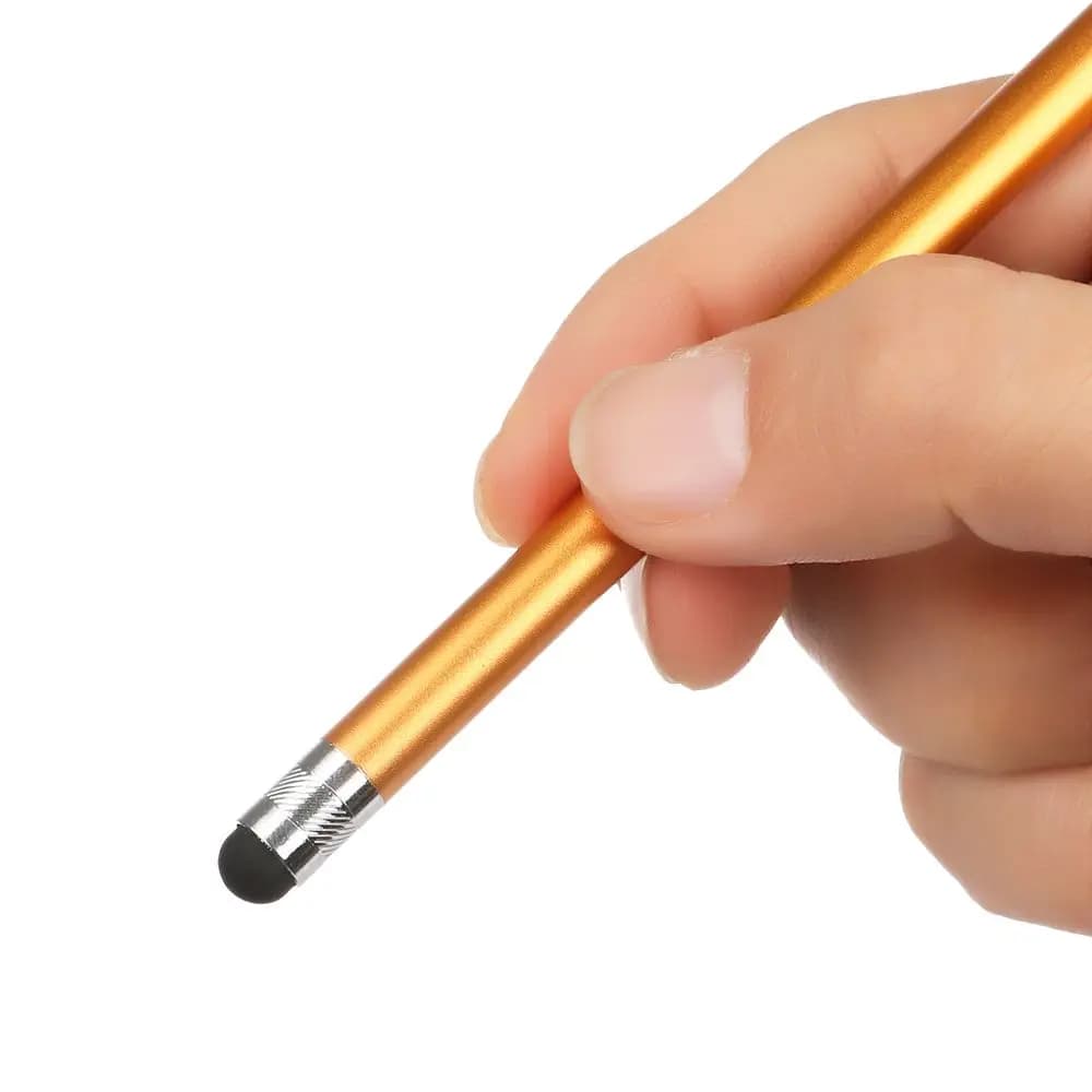 Accessori leggeri Penna da disegno universale per tablet Telefono Stilo capacitivo Penna touch screen Doppia punta in silicone