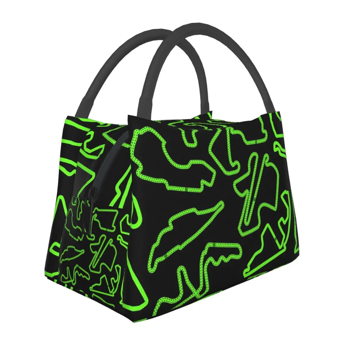 Formula One Tracks - Stake Insulated Lunch Bag for School Picnic Storage Food Boxes Portable Container Cooler Thermal Lunch Box