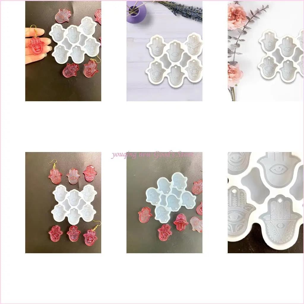 57qa per il malvagio stampo in silicone a forma palma a forma palma con stampo fatto a mano a mano per produzione