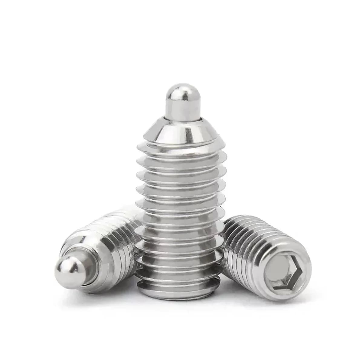 Set di Viti a Sfera in Acciaio Inox 304/Spingiperni a Sfera con Molla/Perni Telescopici a Molla M4M5M6M8M10M12