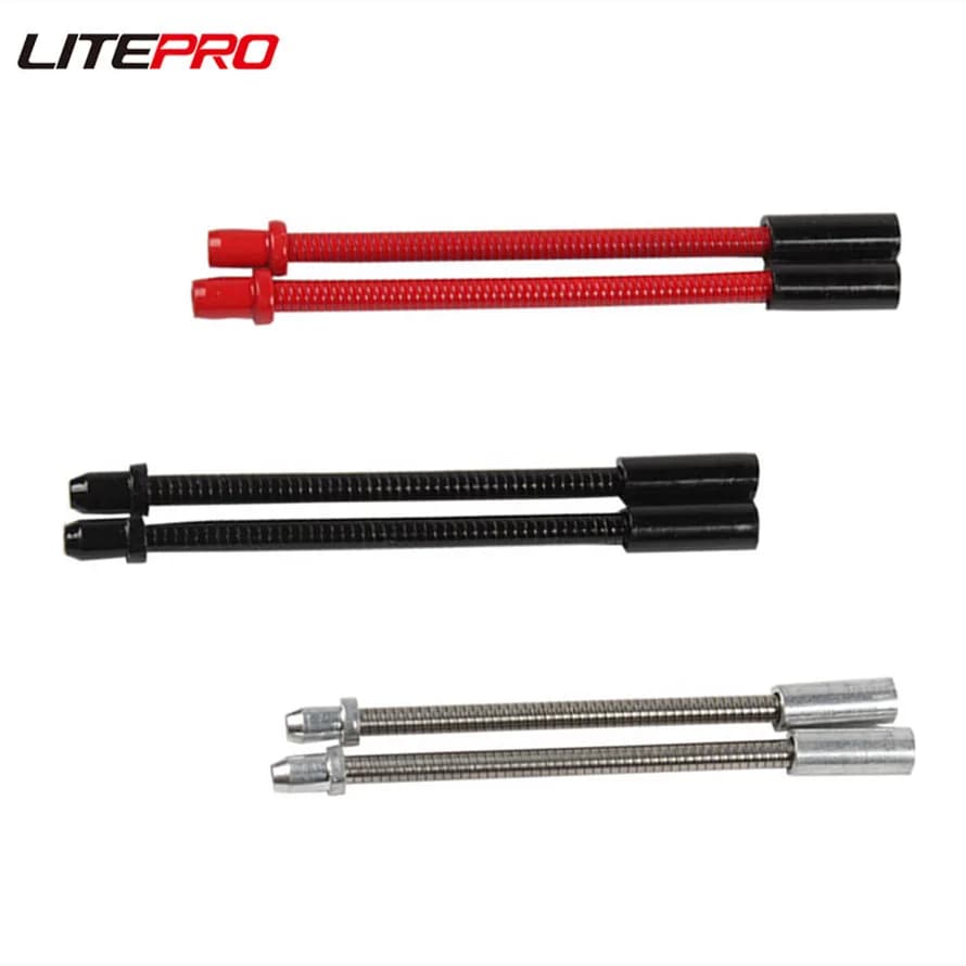 Litepro Gomito per bicicletta pieghevole Tubo flessibile morbido MTB Bici da strada V Freno Tubo piegato Curva in acciaio inossidabile