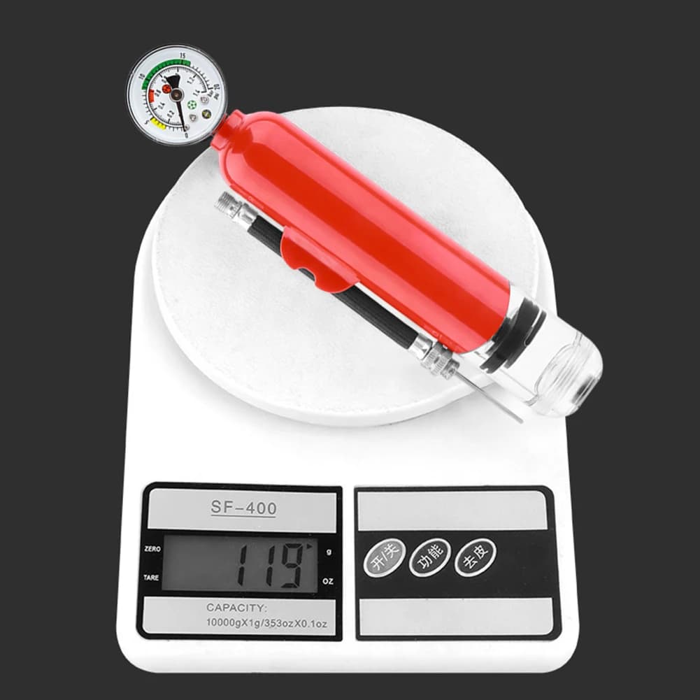 Pompa per Palloni Portatile 20PSI con Manometro, Pompa per Bicicletta Impermeabile, Gonfiatore per Pneumatici Moto, Accessori Sportivi