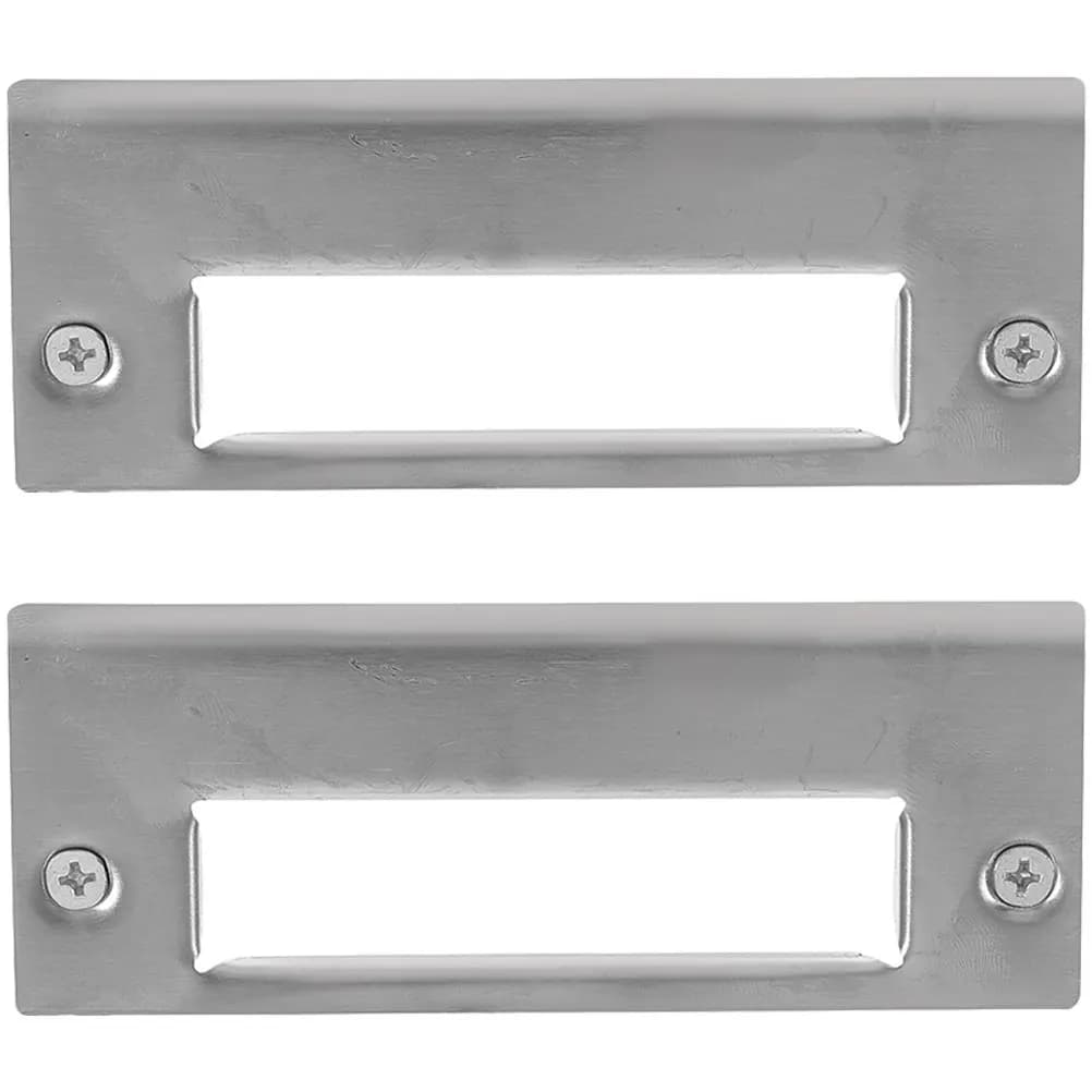 2Pcs Professional Stainless Steel Door Strike Plate Cover Plate for Deadbolt Hole Concealment Door Reinforcement Kit Use