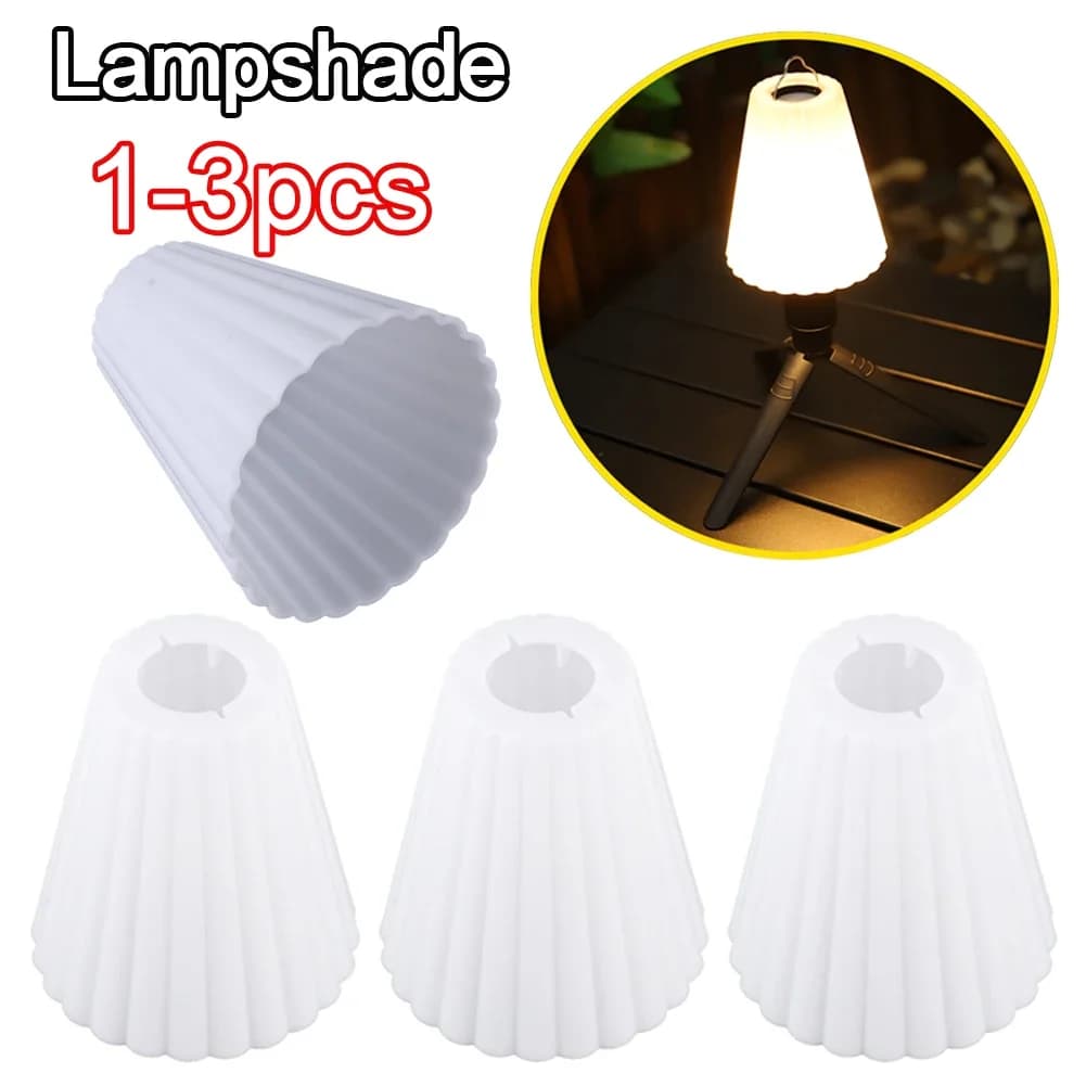 1-3 pezzi paralume bianco copertura torcia paralume camera da letto comodino lampadina domestica decorazione antipolvere coperture per luci da campeggio all'aperto