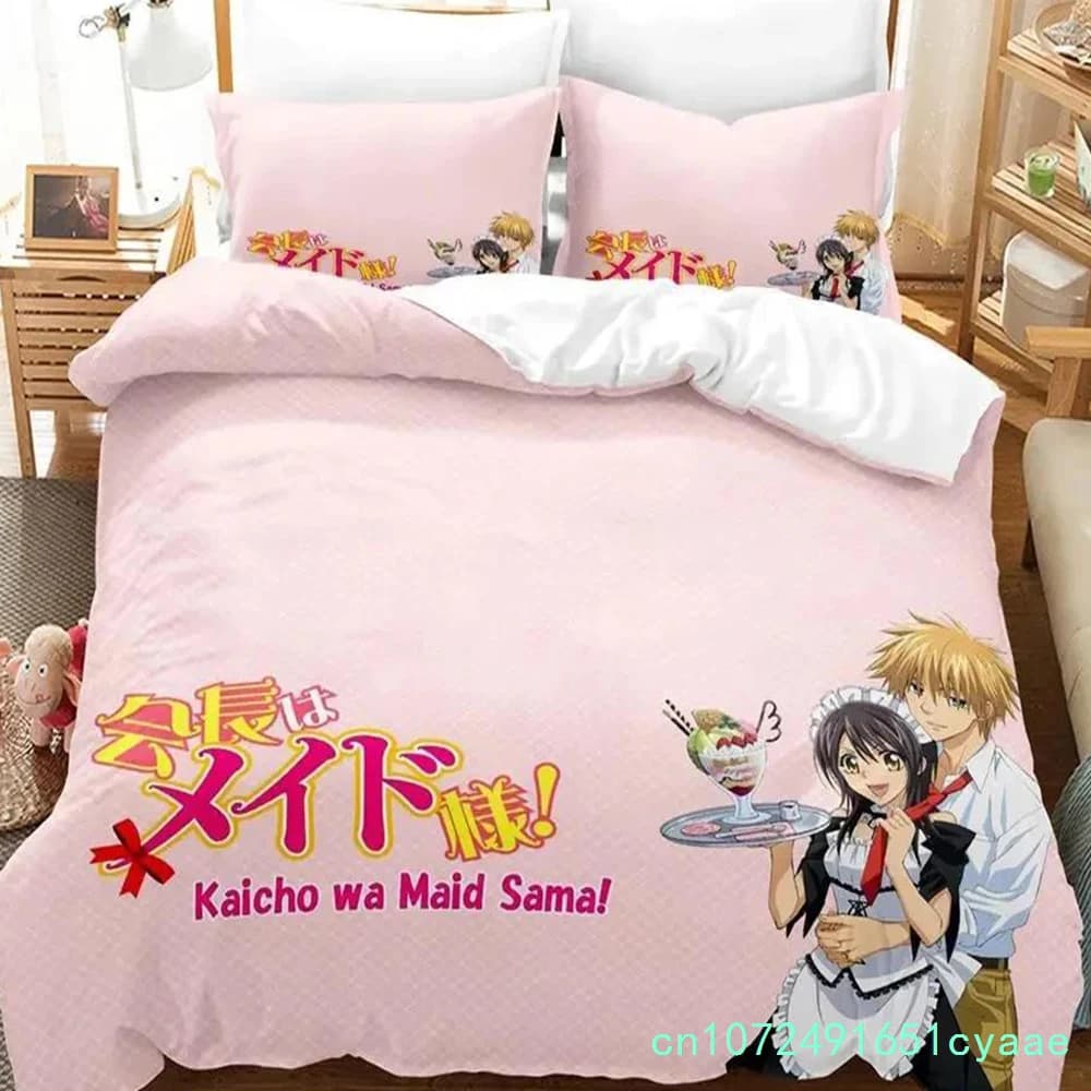 Kaichou Wa maid-sama Bedding Set Single Double Full Queen King Size Duvet Cover Sets For Adult Boys Bedroom Anime Bed 2025