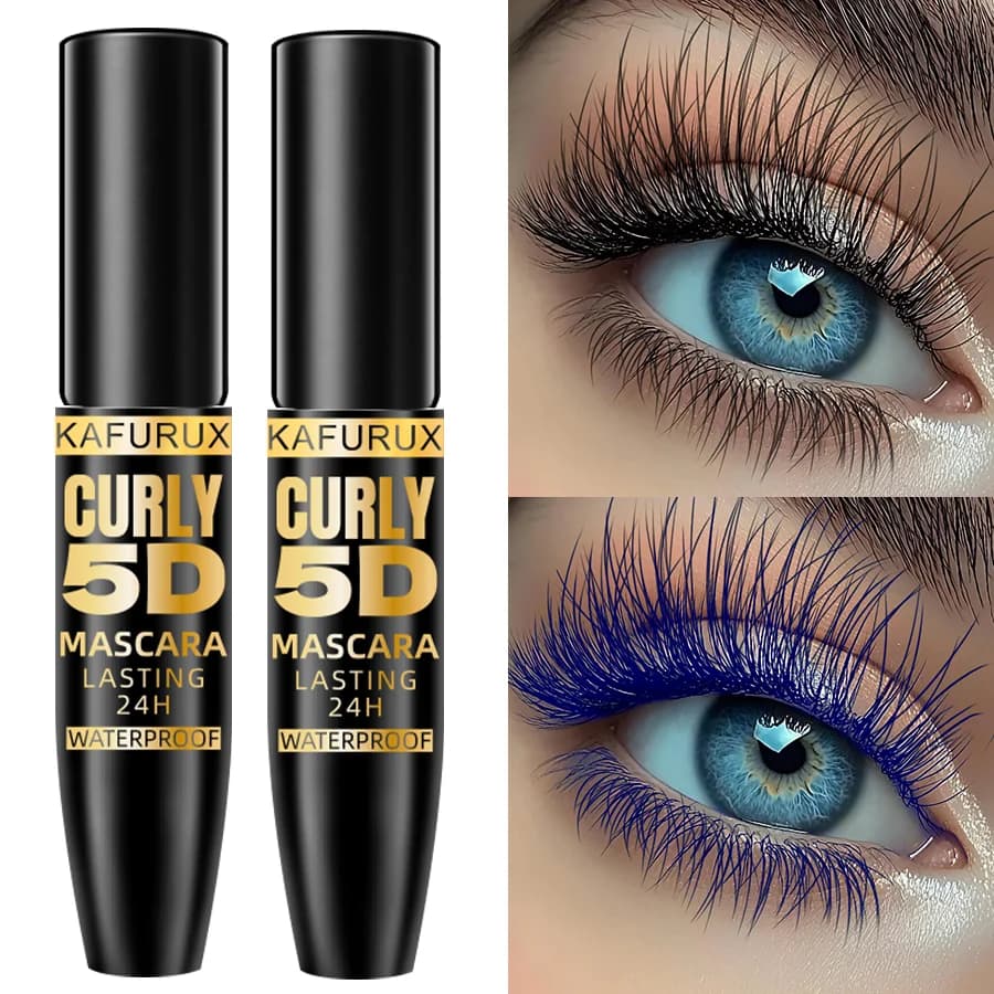 Mascara 5D Arricciatura Spessa Impermeabile Ciglia Lenthen Naturali 9 Colori Blu Bianco Verde Rosa Nero Trucco Degli Occhi Cosmetici Coreani