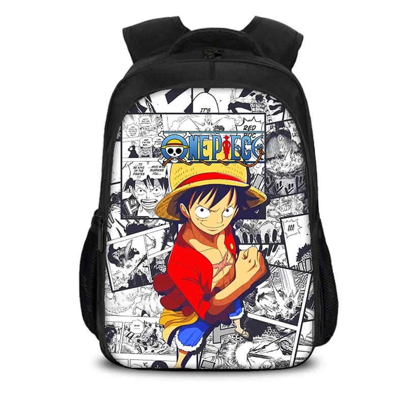 ONE PIECE Monkey D. Luffy Large Capacity Double layered Backpack Students School Bags for Girls Boys Bookbag Travel Backpack