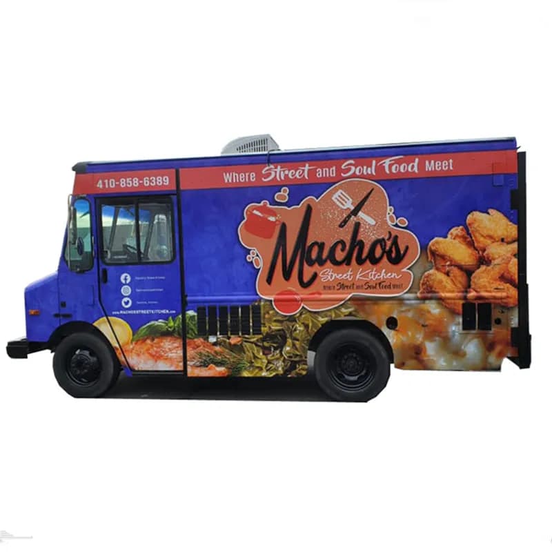 5 Meter Long Vending Truck Container Van Vender Coffee Shop Food Van Ice Cream Cart Coffee Truck For Sale