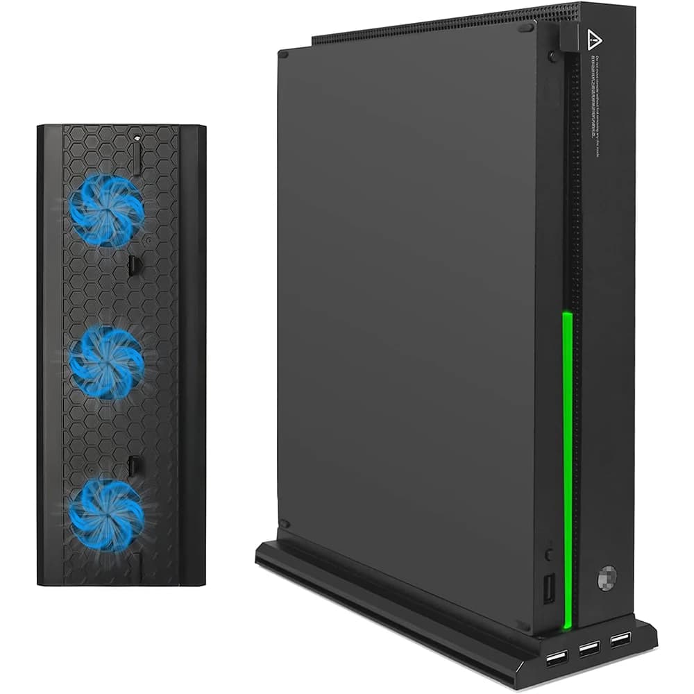 Ventola di raffreddamento per Xbox One X, frigorifero stazione base console con 3 porte USB per accessori base Xbox One X