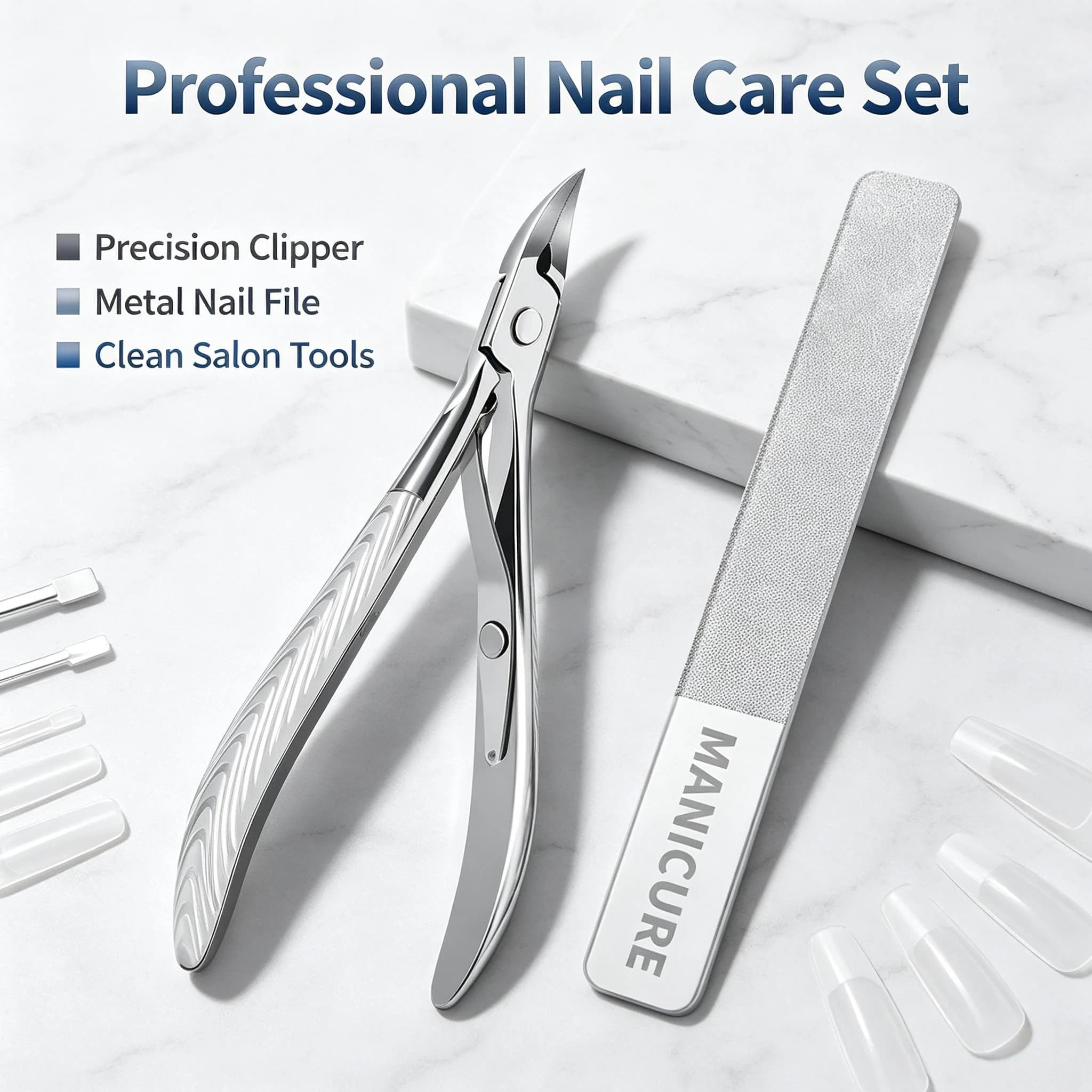Professional Stainless Steel Ingrown Toenail Clippers Dead Skin Scissors Slanted Design with Extended Tip for Thick Soft Nails