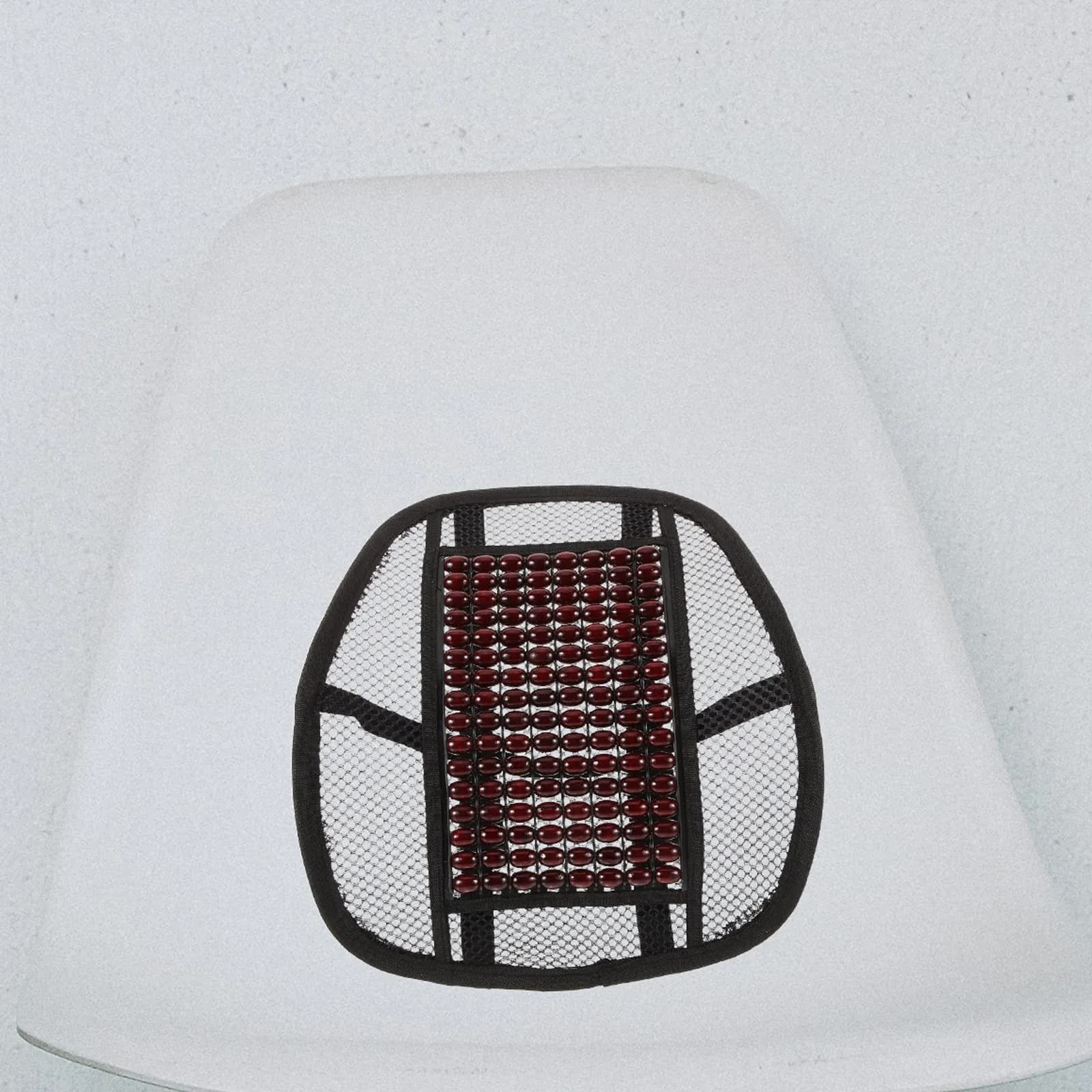 Lumbar Support Pillow Breathable Mesh Wood Backrest Car Office Lumbar Stop Cushion Ergonomic Chair Back Support for Driving Seat