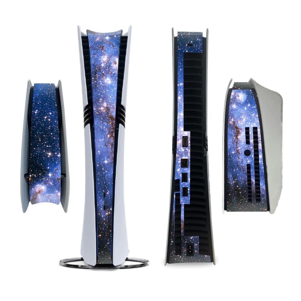 Adesivi per Striscia Centrale per Console PS5 Pro, Cover in Fibra di Carbonio, Decalcomanie per Centro Console, Accessori per Console di Gioco