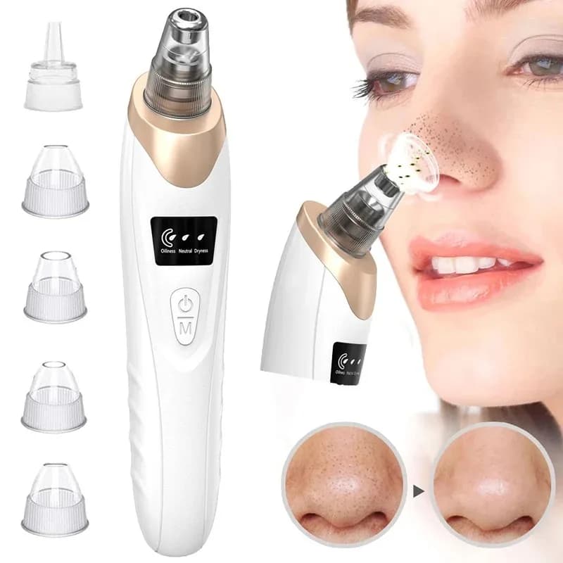 Rechargeable Blackhead Remover Vacuum Skincare Nose Pore Cleaner Extractor 3 Adjustable Suction Levels Face Vacuum Pore Cleanse