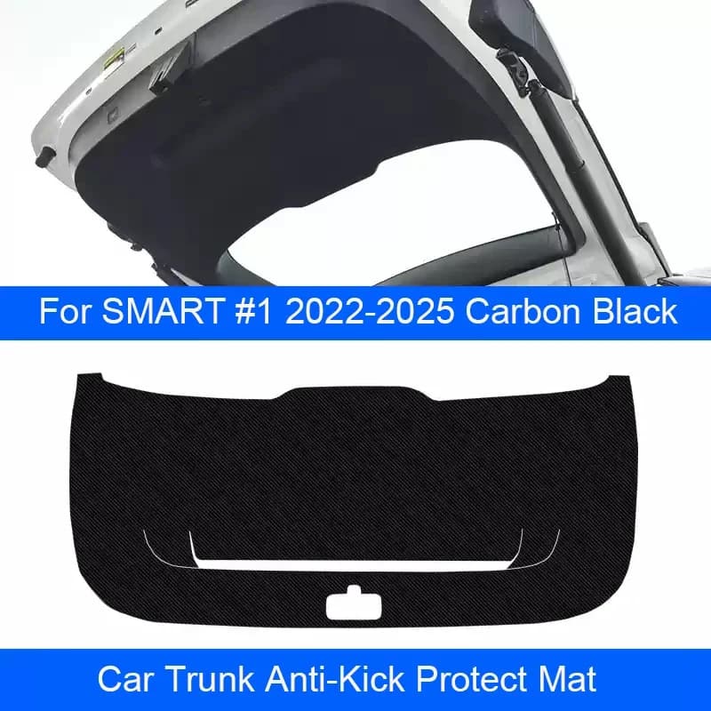 Per SMART # 1 2022-2025 Auto B-Pilastro Porta Tronco Proteggi Davanzale Pad PU Pelle Auto Anti-Calcio Zerbino Resistente ai Graffi Accessorio