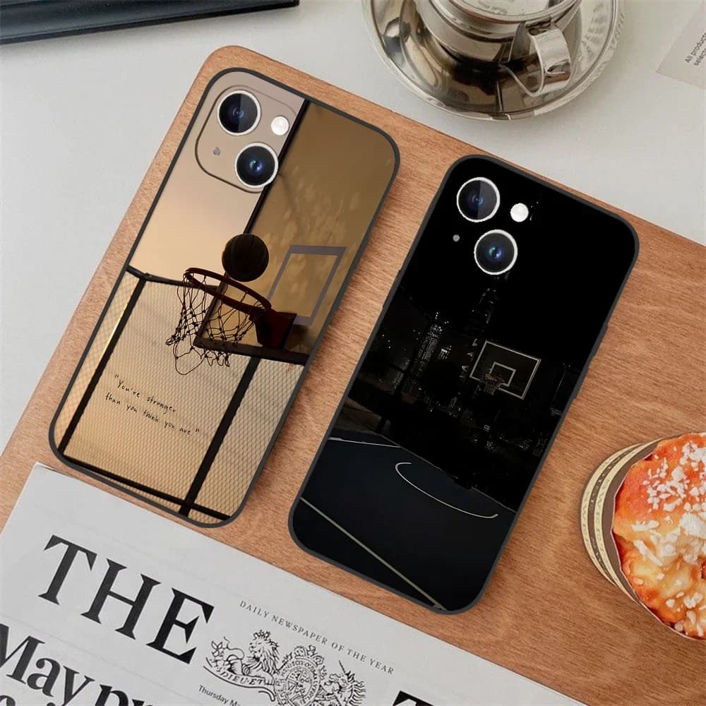 Custodia per telefono da basket per IPhone 11,12,13,14,15,16, XS, XR, X, Mini, Pro, Max, Plus, Shell, Cover